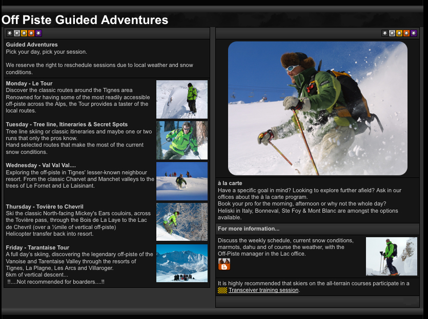 EV2 All terrain Val d'Isere Lessons