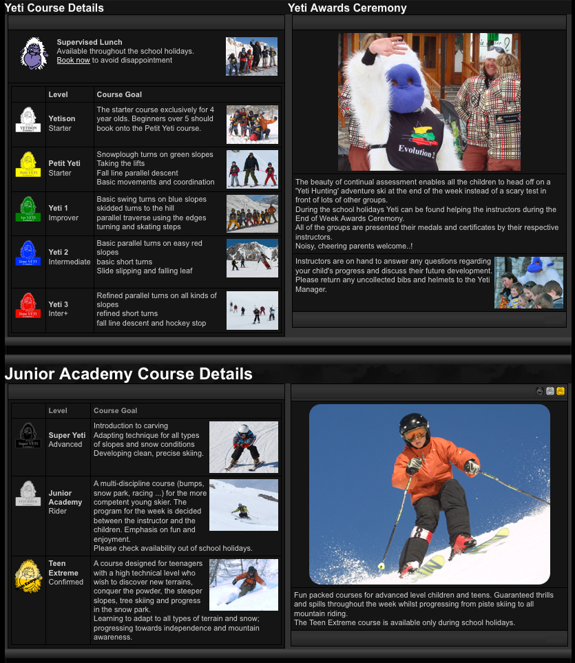 EV2 Group Children Ski School Val d'Isere