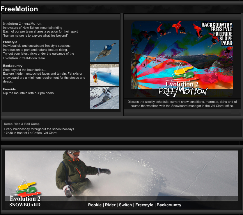 Snowboard Lessons Free Motion Val d'Isere